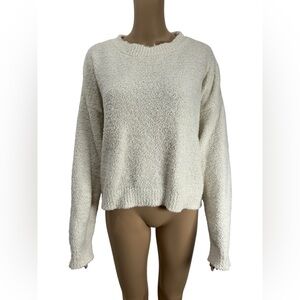 Moonbeam Cozy Cream Plush Women's Sweater size M
